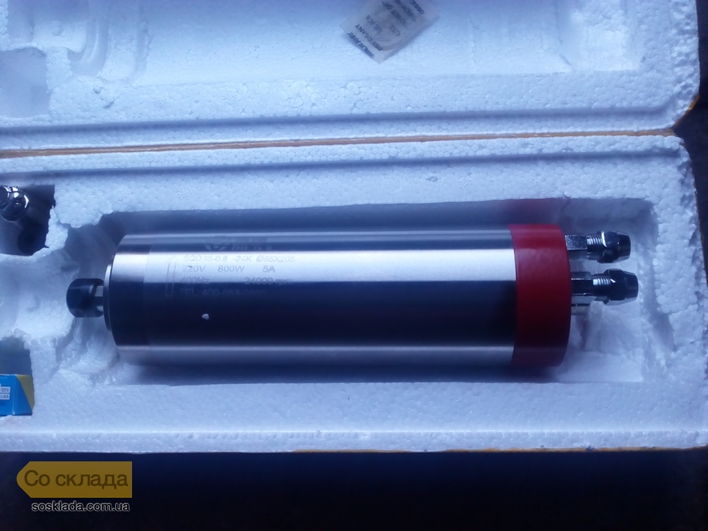 Электрошпиндель фрезер SQD65-0.8-24K 0.8кВт ER11 для CNC(ЧПУ) Фото #1