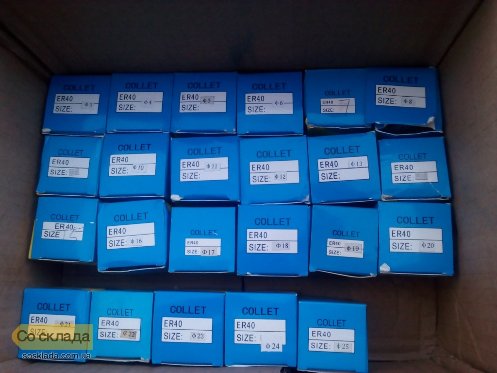 Полный набор 23 цанги ER40 для CNC-ЧПУ  Фото #1