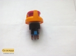 Миниатюрная аварийная кнопка СТОП с фиксацией диаметром 24мм для ЧПУ(CNC) Фото #3