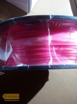 Пластик PLA для 3D принтера цвет флюоресцентный красный, 1кг на катушке Фото #2