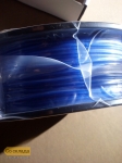 Пластик PLA для 3D принтера цвет флюоресцентный синий, 1кг на катушке Фото #2